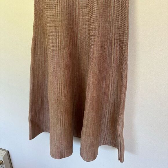 Torn by Ronny Kobo Revolve Mabel Space Dye Open Stitch Blush Champagne Mini Dres - Picture 6 of 10